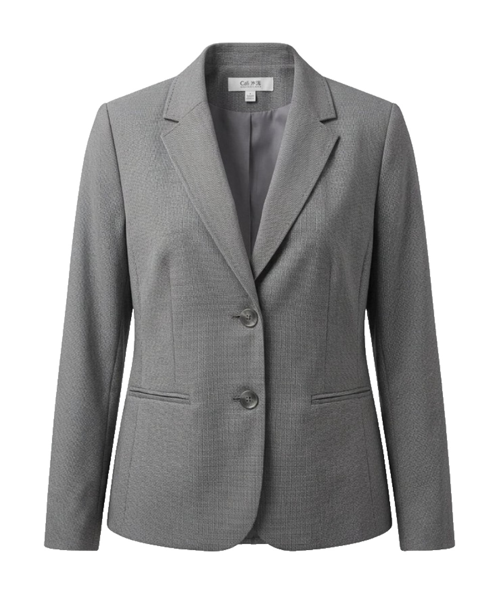 Jones Studio Separates Two Button Blazer Jacket Women's 14 Gray Career Work